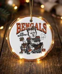 Bengals Joe Burrow Signature Tiger T-Shirt - Lifestyle Model Mockup