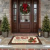 Better Not Pout Leave The Presents And Walk Away Funny Christmas Doormat - Front View Main Mockup