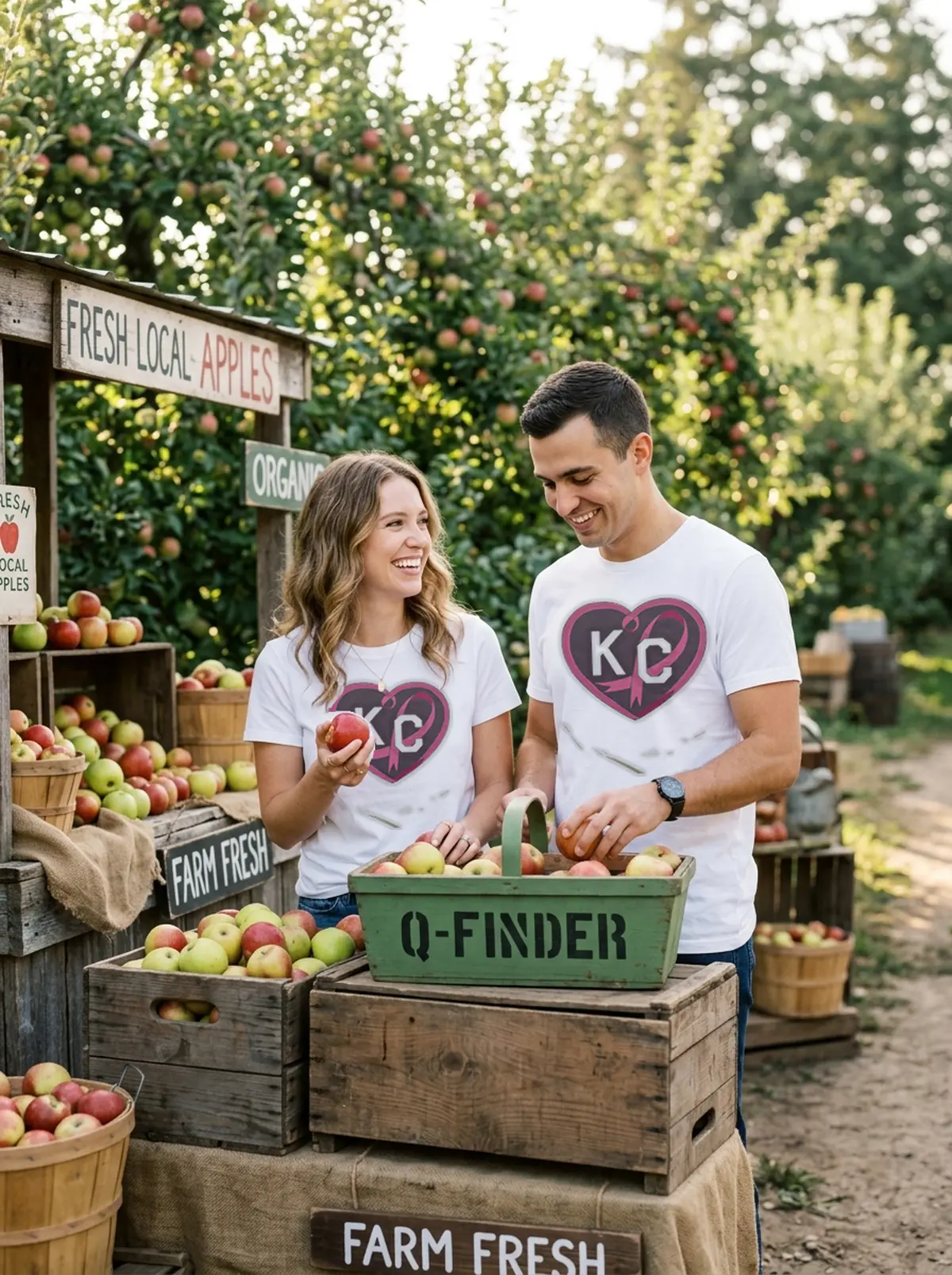 breast cancer ribbon kc heart vintage white unisex white tshirt farmers market couple breast cancer ribbon kc heart vintage white unisex white tshirt farmers market couple
