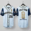 Milwaukee Brewers 2026 World Series Champions Cold Run Ice Edition Baseball Jersey - Front View Main Mockup