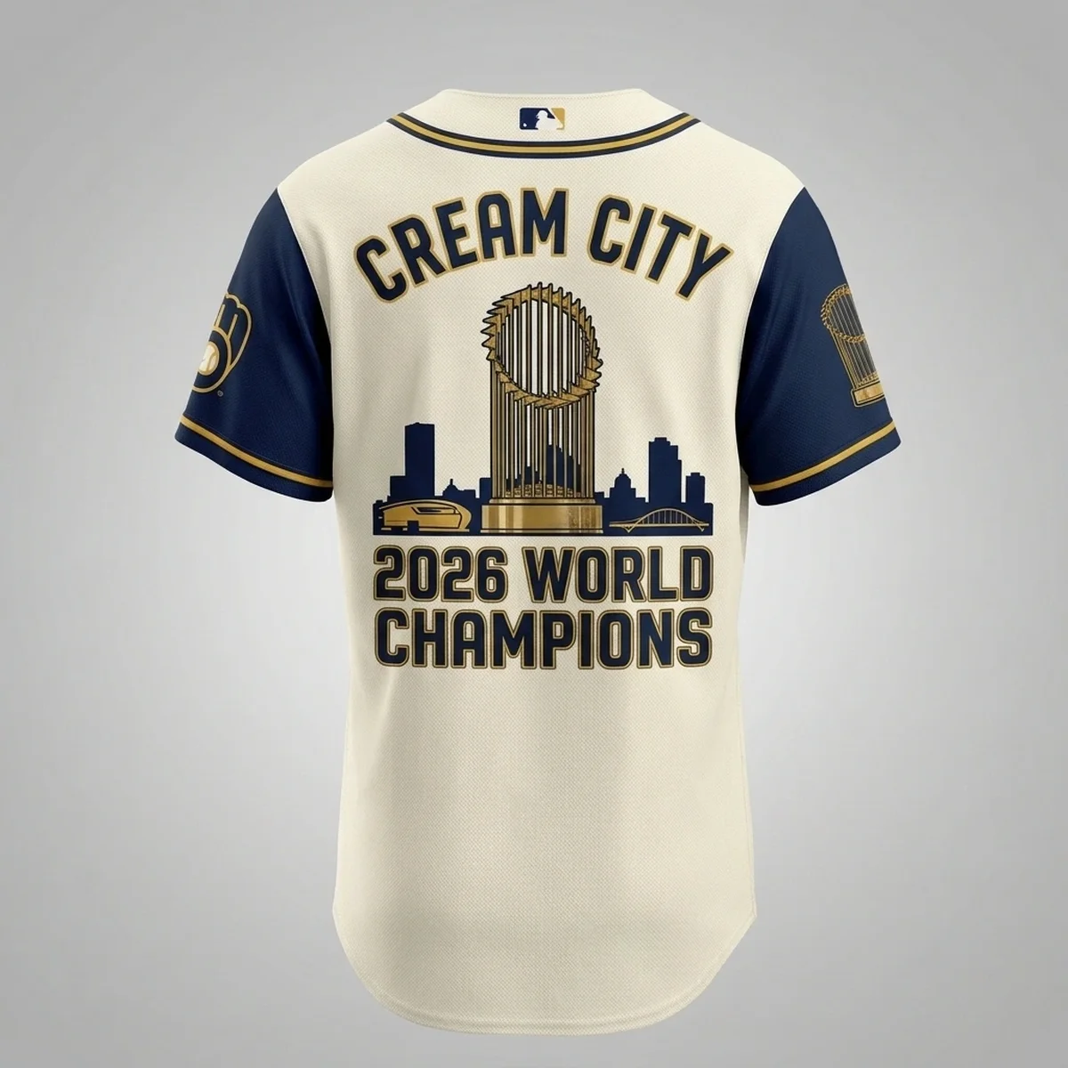 Milwaukee Brewers 2026 World Series Champions Cream City Vintage Baseball Jersey - Design Preview