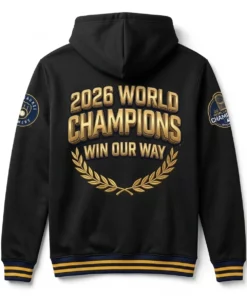 Milwaukee Brewers 2026 World Series Champions Official Locker Room Trophy AOP Apparel - Front View Main Mockup