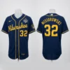 Jacob Misiorowski 32 Milwaukee Brewers 2026 World Series Pitching Ace Baseball Jersey - Front View Main Mockup