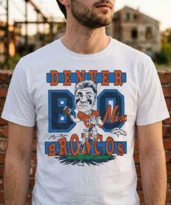 Broncos Bo Nix Signature Throw Shirt - Lifestyle Model Mockup