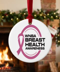 caitlin clark breast health awareness ornament