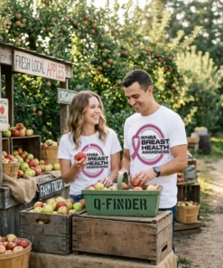 caitlin clark breast health awareness white tshirt farmers market couple