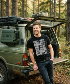 call her robert the way she going downey on my jr black tshirt jeep tailgate