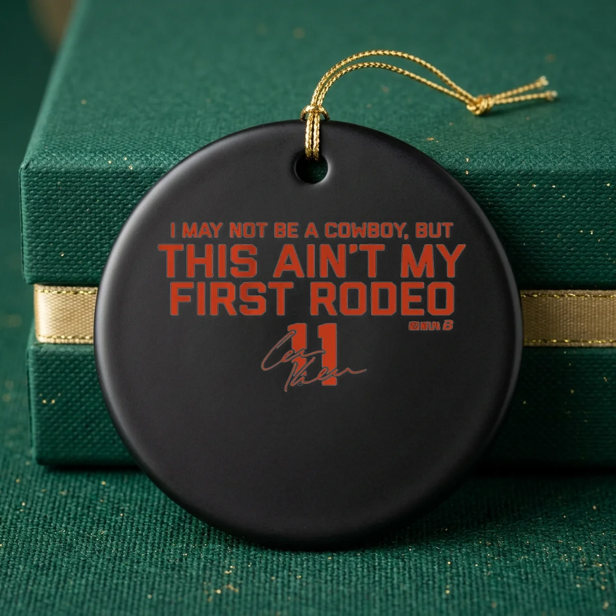 case keenum ain t my first rodeo ornament case keenum ain t my first rodeo ornament