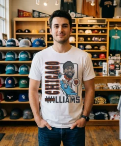 Chicago Bears Caleb Williams Ice Shirt - Front View Main Mockup