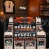 Cincinnati Bengals Who Dey Jungle Paycor Stadium Legends Facsimile Signatures Fleece Throw Blanket - Front View Main Mockup