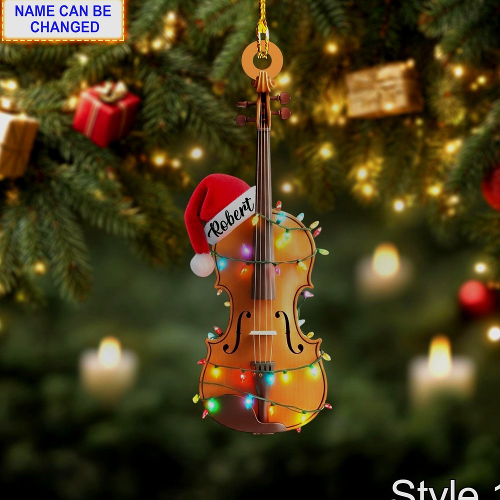 classical violin instrument musician 2d flat acrylic christmas ornament 1 classical violin instrument musician 2d flat acrylic christmas ornament 1