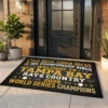 Cold Beer Cuban Bread Championship Rings Welcome To Tampa Bay Rays Country Doormat - Front View Main Mockup