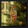 colorful retro surfboard beach surfing vacation christmas tree ornament 1