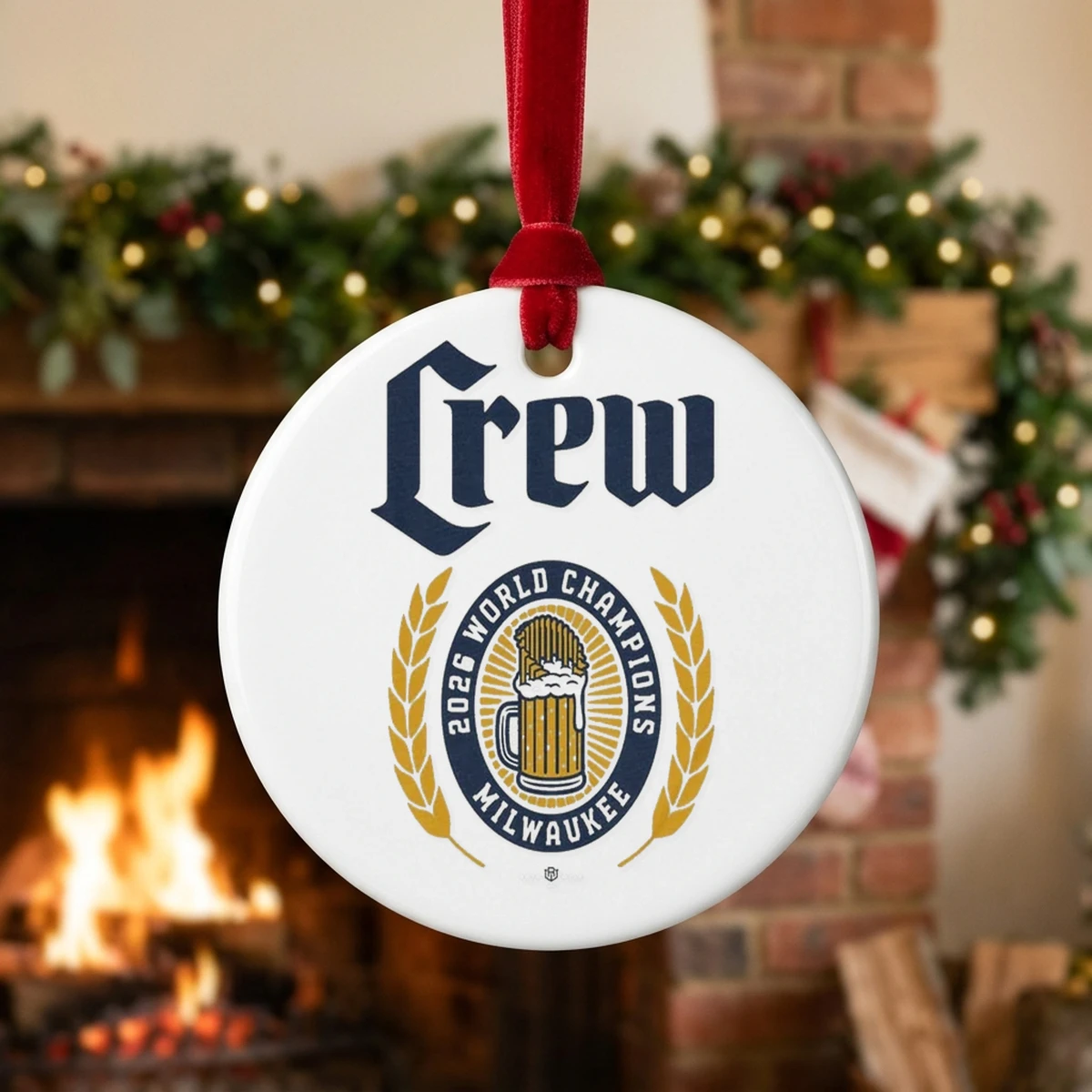 crew 2026 champs ornament Crew 2026 Champs T-Shirt - Lifestyle Model Mockup