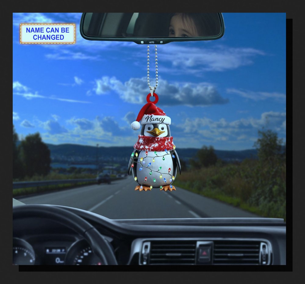 cute penguin winter scarf santa hat christmas tree hanging decor ornament 3 cute penguin winter scarf santa hat christmas tree hanging decor ornament 3