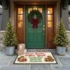 Dear Santa Define Good Hide Packages From Husband Funny Christmas Doormat - Front View Main Mockup
