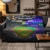 Fall Classic 2026 Commemorative Matchup Stadium Split-View Throw Blanket - Front View Main Mockup