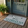 fly eagles fly soaring eagle gray entryway mat mockup 2