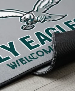 fly eagles fly soaring eagle gray entryway mat mockup 3