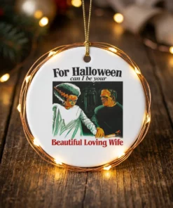 For Halloween Can I Be Your Beautiful Loving Wife T-Shirt - Lifestyle Model Mockup