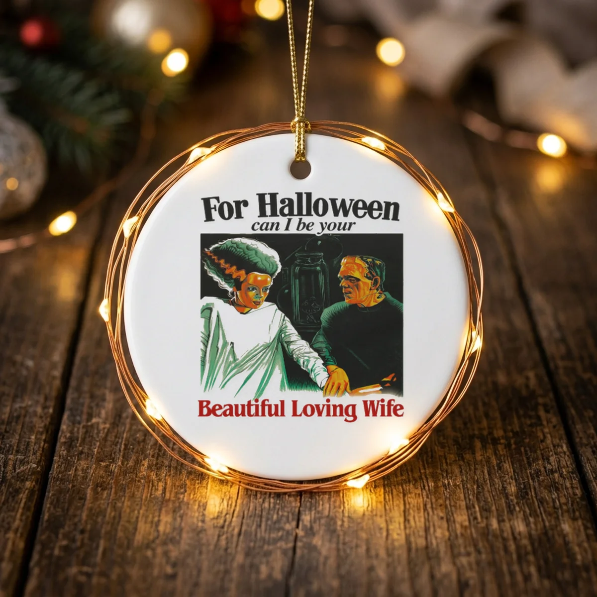 For Halloween Can I Be Your Beautiful Loving Wife T-Shirt - Design Preview