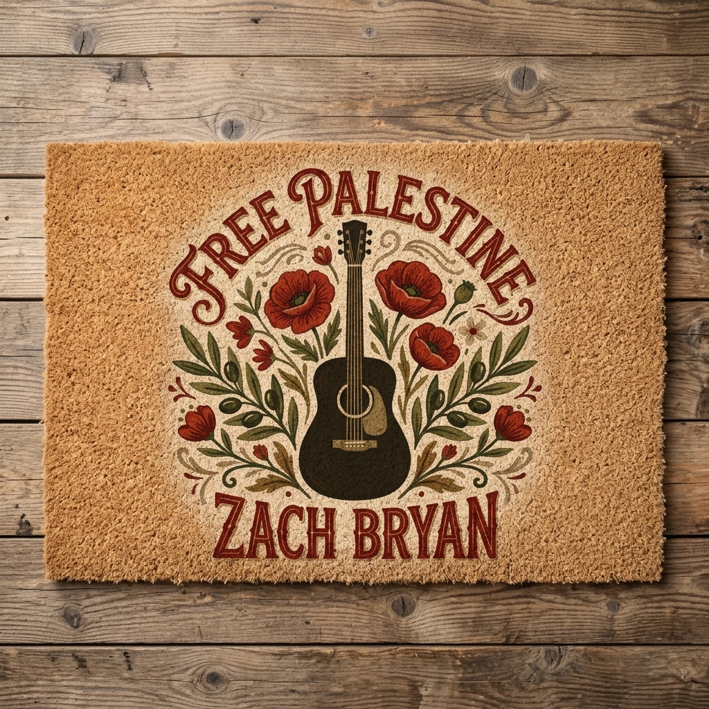 free palestine country music folk western style welcome doormat front porch mat 1 free palestine country music folk western style welcome doormat front porch mat 1