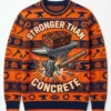 fruitcake doorstop brick heavy duty construction ugly christmas sweater 1