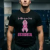 georgia bulldogs football in october we wear pink breast tshirt black male3