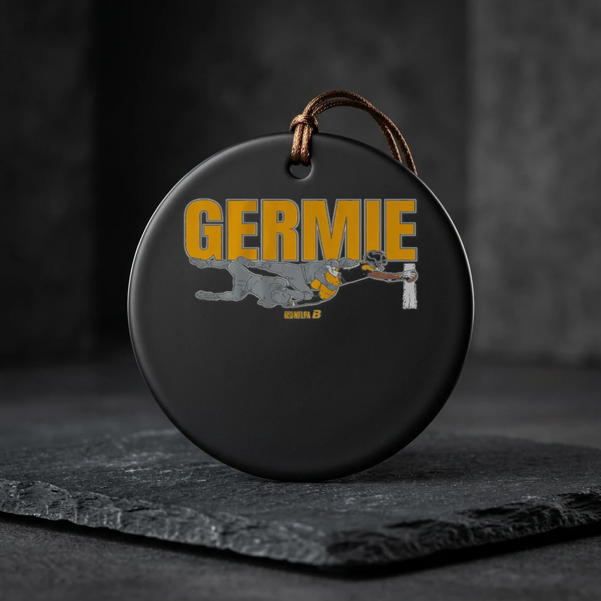 germie bernard touchdown dive ceramic ornament Germie Bernard Touchdown Dive Shirt - Back or Alternative Angle Mockup