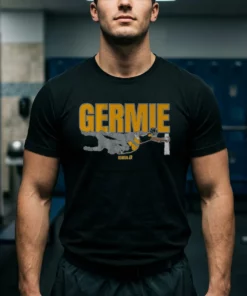 Germie Bernard Touchdown Dive Shirt - Front View Main Mockup