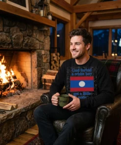 god forbid a white boy get a little laotian black sweatshirt stone fireplace