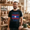 god forbid a white boy get a little laotian black tshirt pottery studio