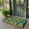 green bay packers welcome to titletown go pack go doormat mockup 2