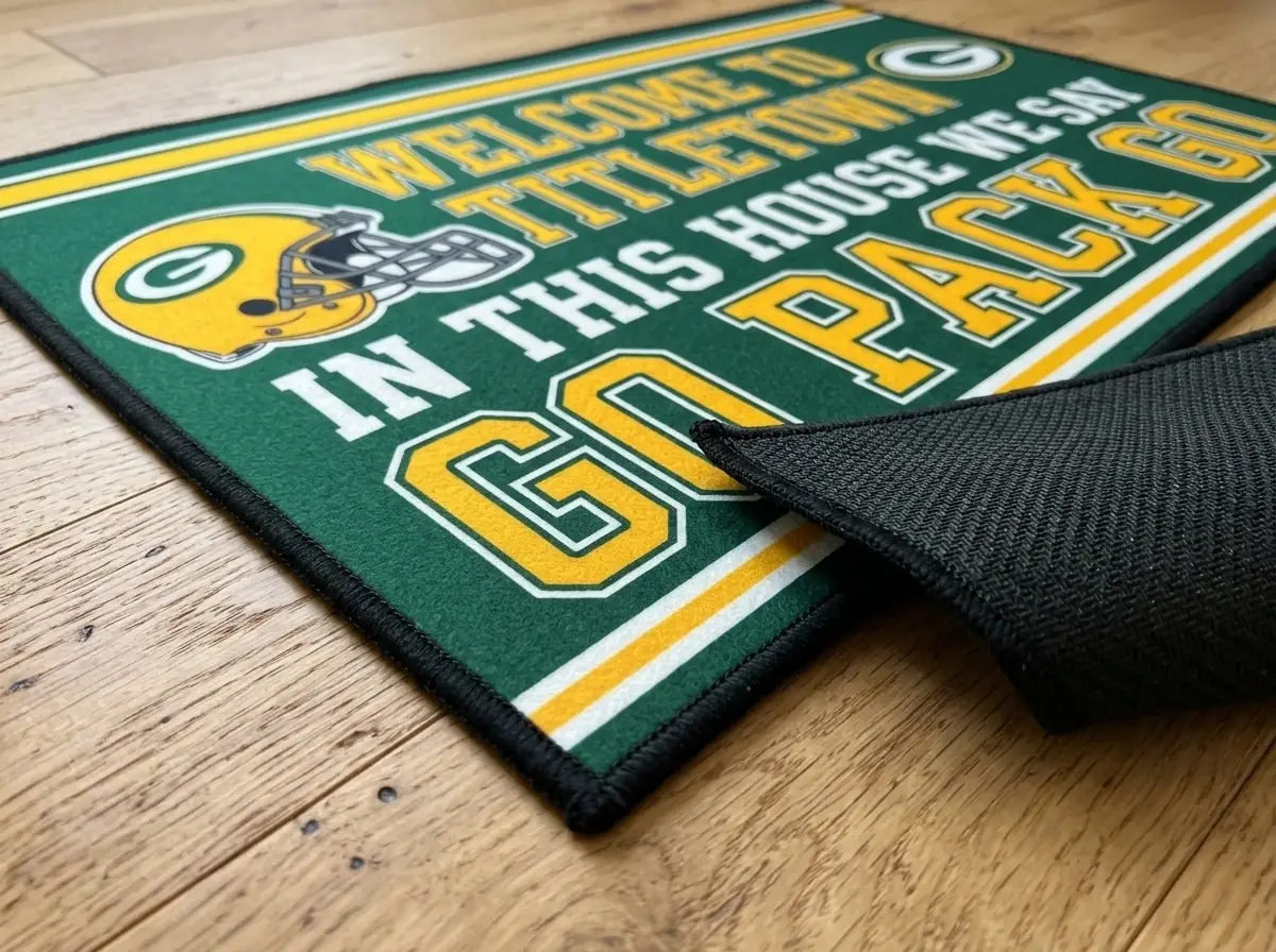 Green Bay Packers Welcome To Titletown Go Pack Go Doormat - Design Preview