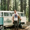 guttermouth x newcastle knights logo white tshirt campervan