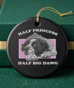 Half Princess, Half Big Dawg T-Shirt - Back or Alternative Angle Mockup