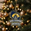 Historic First Title Franchise Era 2026 World Champions Milwaukee Brewers Custom Acrylic Ornament - Front View Main Mockup