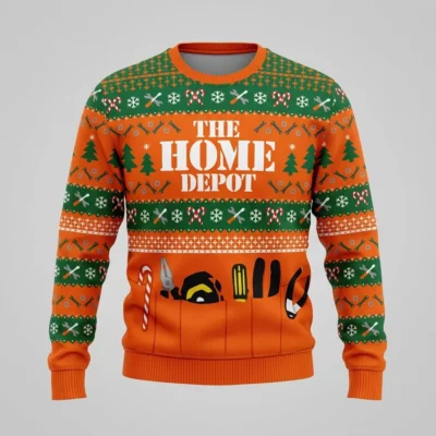 home depot holiday tool belt ugly christmas sweater 1
