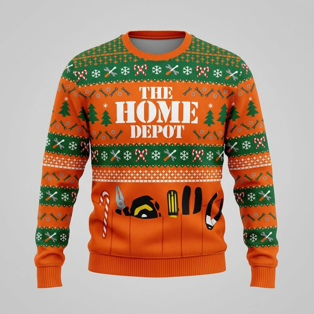 home depot holiday tool belt ugly christmas sweater 1 home depot holiday tool belt ugly christmas sweater 1