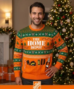 home depot holiday tool belt ugly christmas sweater 2