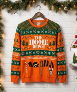 home depot holiday tool belt ugly christmas sweater 3
