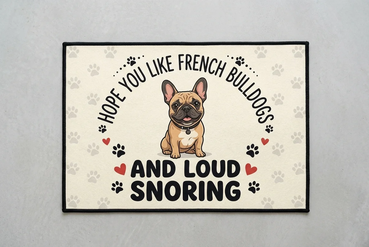 hope you like french bulldogs and loud snoring funny dog doormat hope you like french bulldogs and loud snoring funny dog doormat