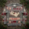 Human Burrito Blanket Holiday Hibernation In Progress Ugly Christmas Sweater - Front View Main Mockup