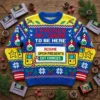 I Paused My Game To Be Here Christmas Gamer Ugly Christmas Sweater - Front View Main Mockup