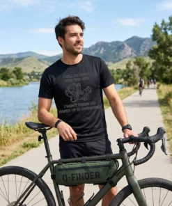 i will go down with this shit i won t throw my hands up and sur black tshirt gravel bike