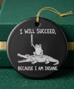 I Will Succeed Because I Am Insane Shirt - Back or Alternative Angle Mockup