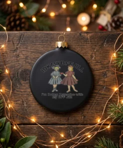 idkmybffjill black ornament