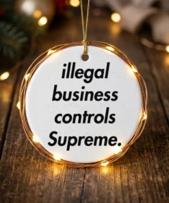 Illegal Business Controls Supreme Shirt - Lifestyle Model Mockup