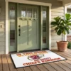 in this house we praise jesus and shout chiefs kingdom white doormat mockup 2