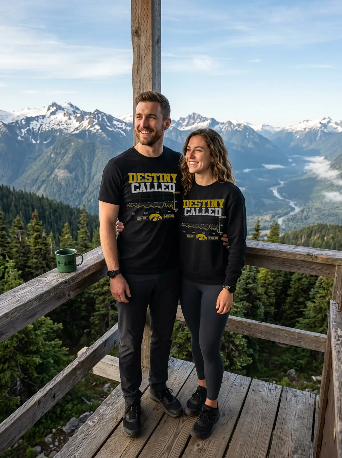 iowa football destiny called black tshirt overlook couple iowa football destiny called black tshirt overlook couple